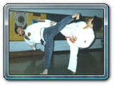 Master Henry with Glenn Karimoto at Kahaluu School 1980